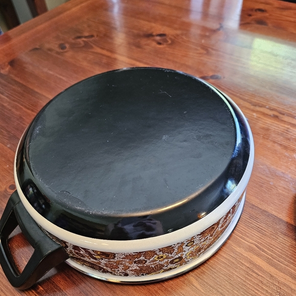 Vintage MCM Floral Patterned‎ Casserole Dish with Lid - Picture 5 of 5